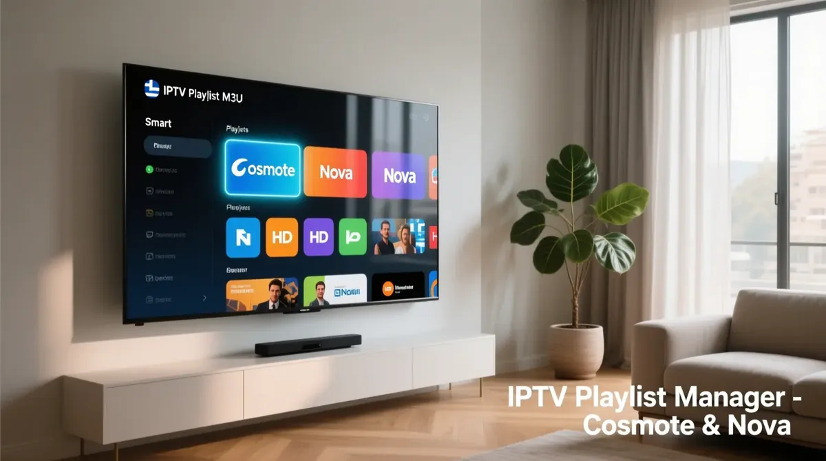 M3U λίστες Cosmote Nova 2026 – Οδηγός IPTV για Android & Smart TV