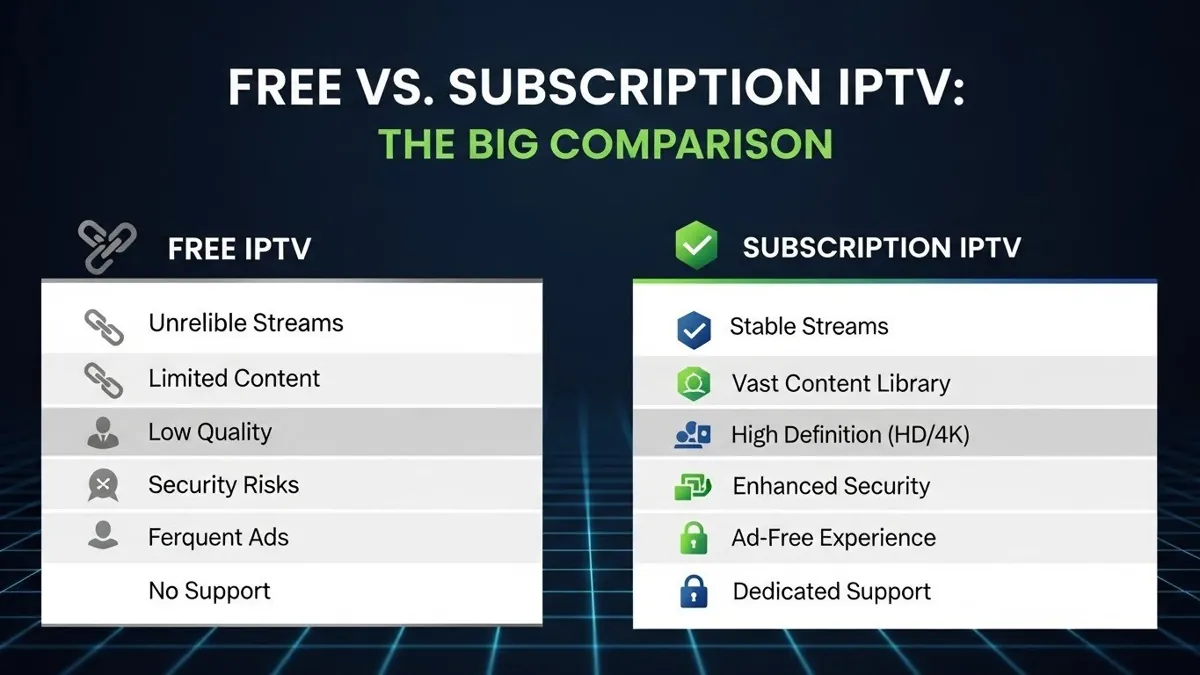 Δωρεάν vs Συνδρομητικό IPTV Η Μεγάλη Σύγκριση