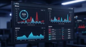 Γράφημα σύγκρισης bitrate και latency δωρεάν vs πληρωμένη IPTV